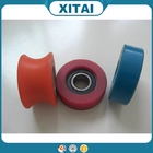 High Quality Factory Supplied Polyurethane Material 95 Shore A polyurethane rubber wheel on bearing
