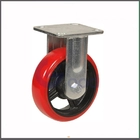 High Quality Factory Supplied Polyurethane Material 95 Shore A red polyurethane swivel caster wheel