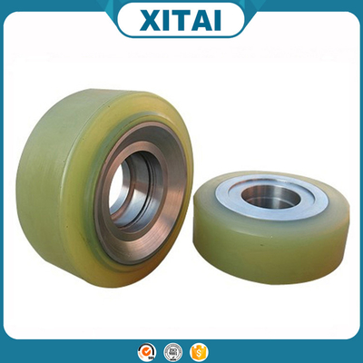 High Quality Factory Supplied Polyurethane Material 80 Shore A to 75 Shore D flat free pu solid tire wheel