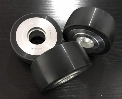 High end aluminum core polyurethane medical device drive wheel equipment instrument walking wheel