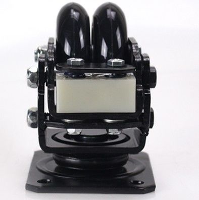 3-inch plastic core polyurethane PU double wheel shock-absorbing wheel AGV robot special universal wheel JQR25310-80A