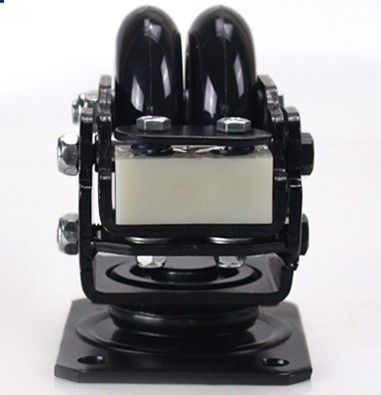 2.5-inch plastic core polyurethane PU double wheel shock-absorbing wheel AGV robot special universal wheel-JQR25310-80A