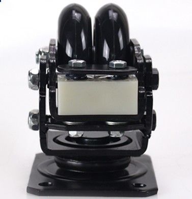 2-inch plastic core polyurethane PU double wheel shock-absorbing wheel AGV robot special universal wheel-JQR25310-80A
