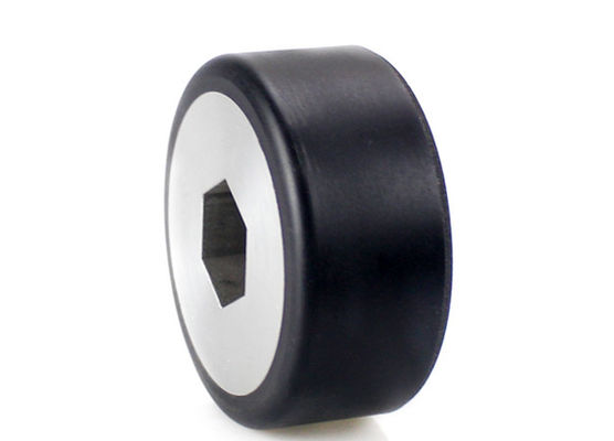 AGV polyurethane flange hexagonal walking wheel 80 * 35mm