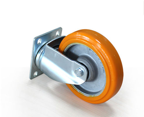 Medium sized 5-inch aluminum core polyurethane silent universal wheel handcart rack equipment instrument industrial casters 5915-86A
