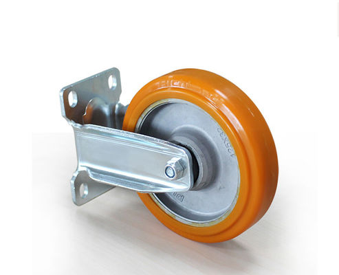 Medium sized 5-inch aluminum core polyurethane silent directional wheel handcart shelving equipment instrument industrial casters 5905-86A