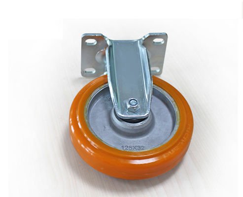 Medium sized 5-inch aluminum core polyurethane silent directional wheel handcart shelving equipment instrument industrial casters 5905-86A
