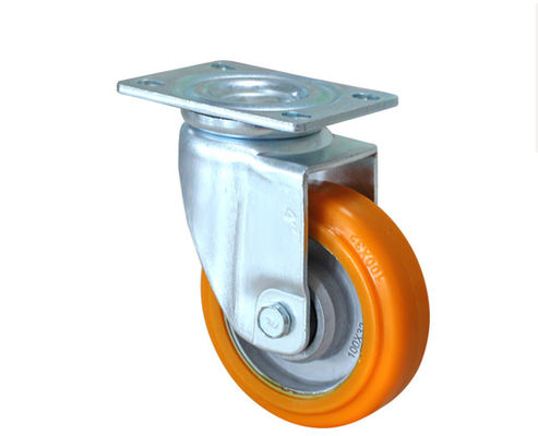 Medium sized 4-inch aluminum core polyurethane AGV universal casters 5914-86A