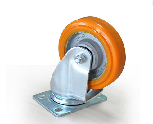 Medium sized 4-inch aluminum core polyurethane AGV universal casters 5914-86A