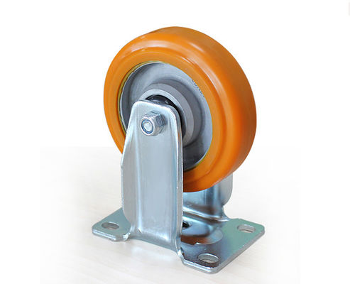 Medium sized 4-inch aluminum core polyurethane silent directional wheel handcart shelving equipment instrument industrial casters 5904-86A
