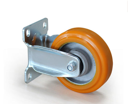 Medium sized 4-inch aluminum core polyurethane silent directional wheel handcart shelving equipment instrument industrial casters 5904-86A