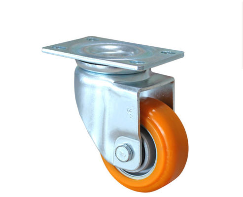 Medium sized 3-inch aluminum core polyurethane silent universal wheel handcart rack equipment instrument industrial casters 5913-86A