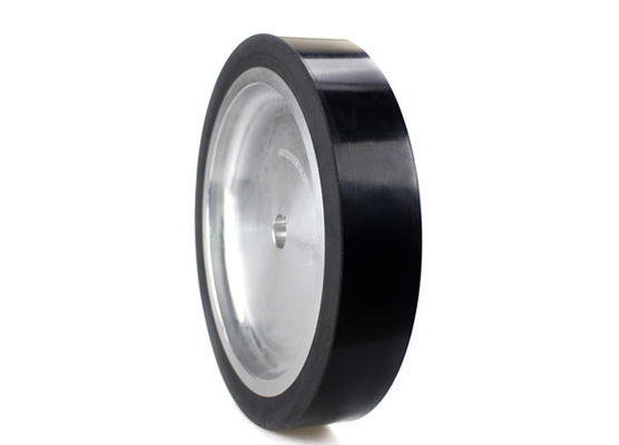 AGV polyurethane drive wheel keyway aluminum core wheel hub wrapped with rubber wheel 250 * 50mm