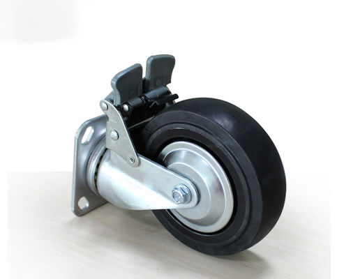 6-inch medium to heavy-duty super rubber silent switching brake system with silent casters (full brake, directional, universal can be freely converted according to needs)