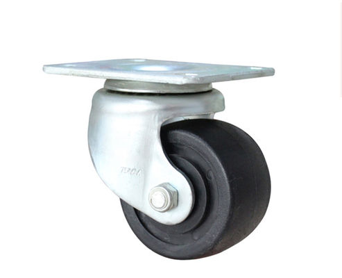 3-inch high-strength nylon low center of gravity industrial machine supporting equipment, black denim universal casters M3113-16