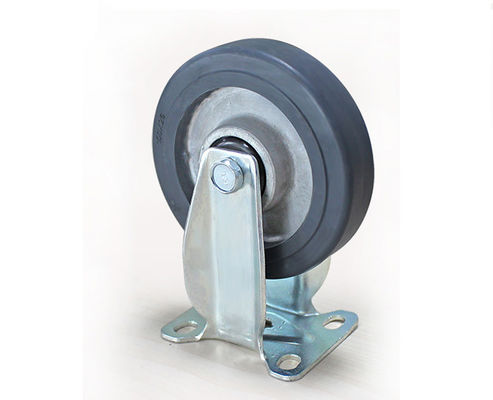 4-inch lightweight aluminum core rubber silent directional wheel logistics flatbed handcart industrial equipment wheel 3904-56A