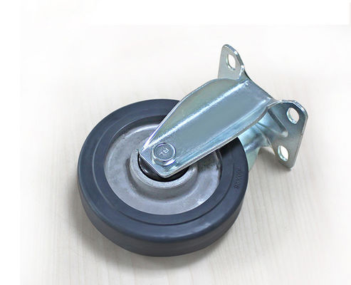 4-inch lightweight aluminum core rubber silent directional wheel logistics flatbed handcart industrial equipment wheel 3904-56A