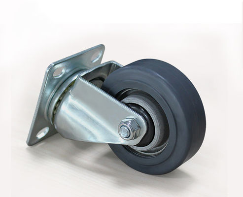 3-inch lightweight aluminum core rubber silent universal wheel logistics flatbed handcart industrial equipment wheel 3913-56A