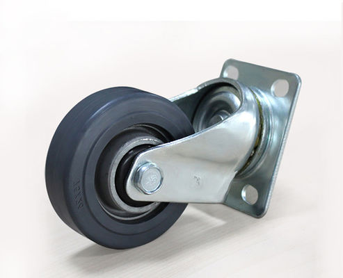 3-inch lightweight aluminum core rubber silent universal wheel logistics flatbed handcart industrial equipment wheel 3913-56A
