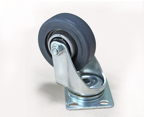 3-inch lightweight aluminum core rubber silent universal wheel logistics flatbed handcart industrial equipment wheel 3913-56A