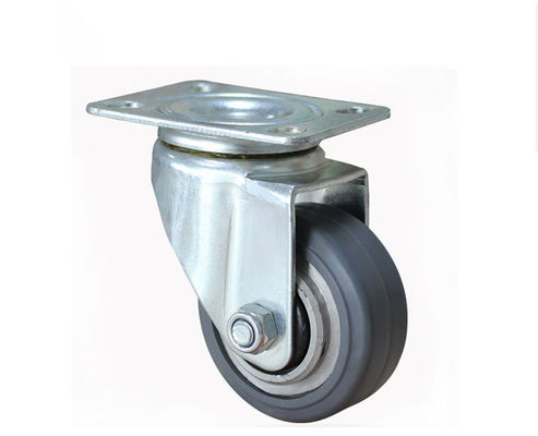2.5-inch lightweight aluminum core rubber silent universal wheel logistics flatbed handcart industrial equipment wheel caster 39125-56A