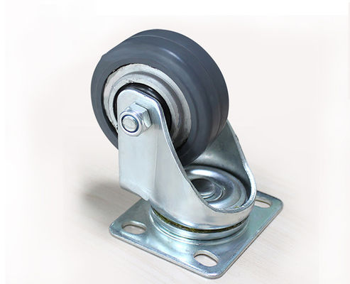2.5-inch lightweight aluminum core rubber silent universal wheel logistics flatbed handcart industrial equipment wheel caster 39125-56A