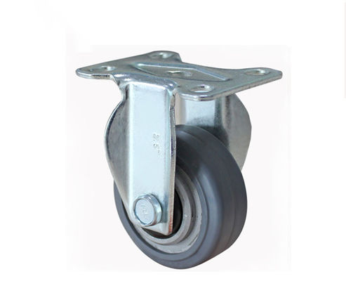 2.5-inch lightweight aluminum core rubber silent directional wheel logistics flatbed handcart industrial equipment wheel caster 39025-56A