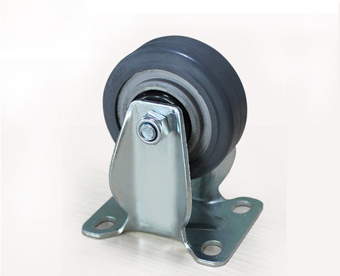 2.5-inch lightweight aluminum core rubber silent directional wheel logistics flatbed handcart industrial equipment wheel caster 39025-56A