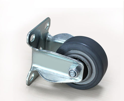 2.5-inch lightweight aluminum core rubber silent directional wheel logistics flatbed handcart industrial equipment wheel caster 39025-56A