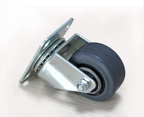 2-inch lightweight aluminum core rubber silent universal wheel logistics flatbed handcart industrial equipment wheel caster 3912-56A