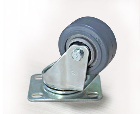 2-inch lightweight aluminum core rubber silent universal wheel logistics flatbed handcart industrial equipment wheel caster 3912-56A
