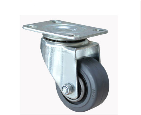 2-inch lightweight aluminum core rubber silent universal wheel logistics flatbed handcart industrial equipment wheel caster 3912-56A