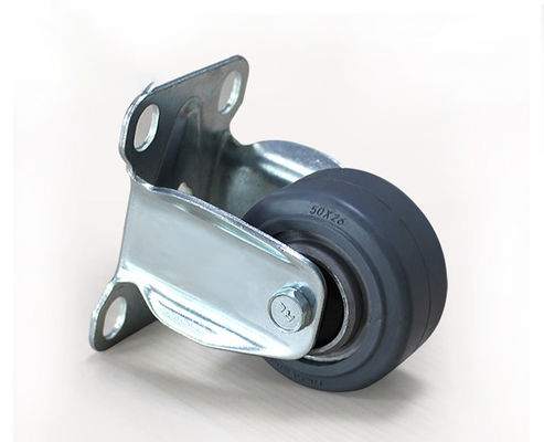 2-inch lightweight aluminum core rubber silent directional wheel logistics flatbed handcart industrial equipment wheel 3902-56A