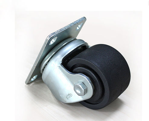 2.5-inch high-strength nylon low center of gravity industrial machine supporting equipment, black denim universal casters M31125-16