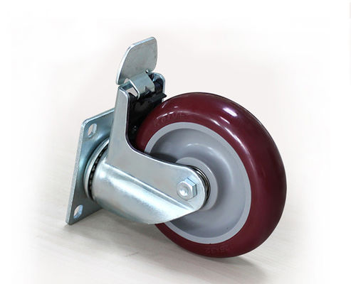 2.5-inch lightweight aluminum core rubber silent directional wheel logistics flatbed handcart industrial equipment wheel caster 39025-56A