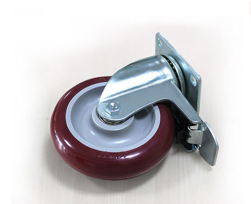 2.5-inch lightweight aluminum core rubber silent directional wheel logistics flatbed handcart industrial equipment wheel caster 39025-56A