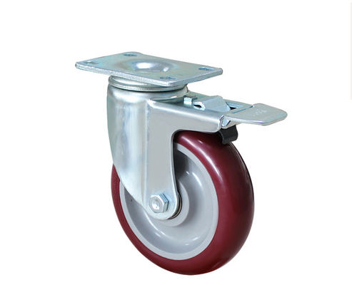 2.5-inch lightweight aluminum core rubber silent directional wheel logistics flatbed handcart industrial equipment wheel caster 39025-56A