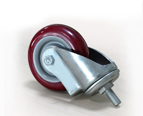 Medium sized 4-inch high-strength polyurethane PU silent universal wheel logistics handcart industrial casters 5134-86