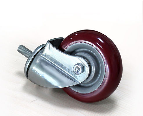 Medium sized 4-inch high-strength polyurethane PU silent universal wheel logistics handcart industrial casters 5134-86