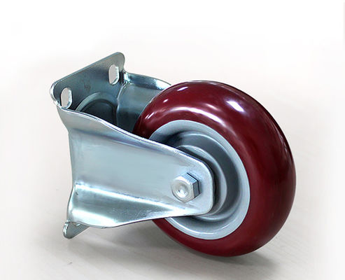 Medium sized 4-inch high-strength polyurethane PU silent directional wheel logistics handcart shelf industrial casters 5104-86