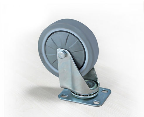 Lightweight 4-inch high elasticity rubber silent universal wheel handcart furniture movable casters 3714-37