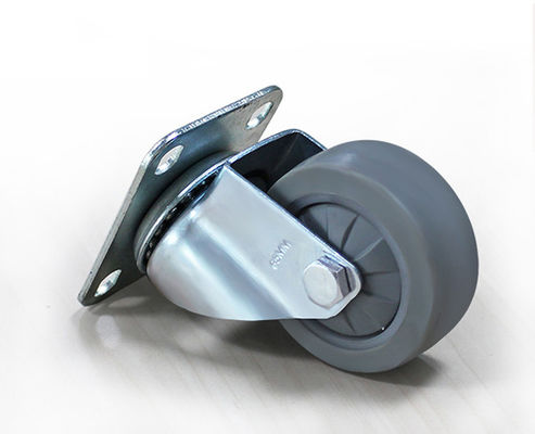 Lightweight 2.5-inch high elasticity rubber silent universal caster handcart furniture universal caster 37125-37