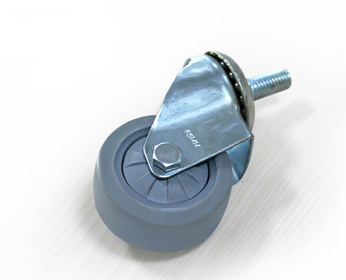 Lightweight 2.5-inch high elasticity rubber silent universal caster handcart furniture screw universal caster 37325-37