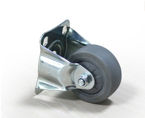 2.5-inch lightweight single bearing high elasticity rubber silent directional wheel handcart furniture handcart caster 37025-37