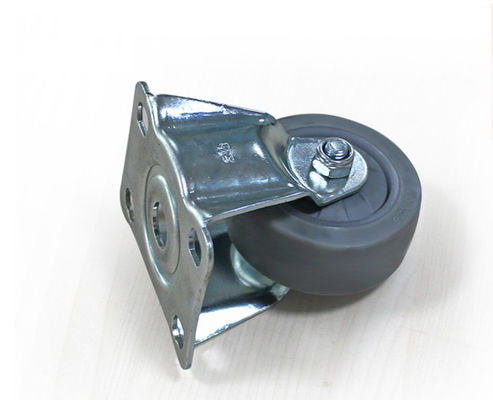 2.5-inch lightweight single bearing high elasticity rubber silent directional wheel handcart furniture handcart caster 37025-37