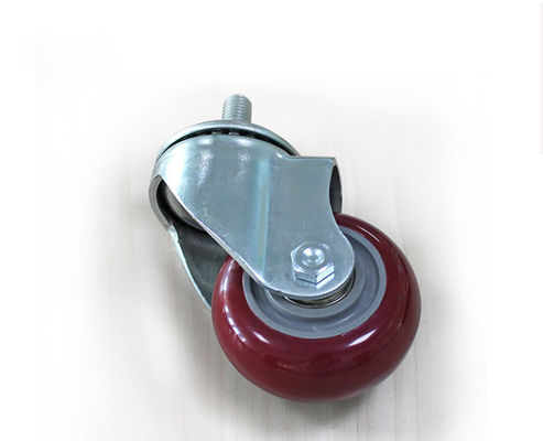 Medium sized 3-inch high-strength polyurethane silent universal wheel logistics handcart shelf activity industrial casters 5133-86