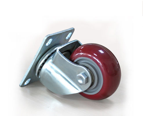 Medium sized double bearing 3-inch high-strength polyurethane silent universal wheel logistics handcart shelf industrial casters 5113-86