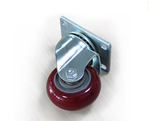 Medium sized double bearing 3-inch high-strength polyurethane silent universal wheel logistics handcart shelf industrial casters 5113-86