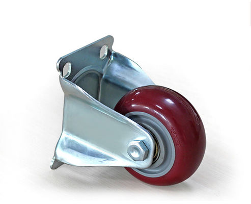 Medium sized double bearing 3-inch high-strength polyurethane PU silent directional wheel logistics handcart shelf industrial casters 5103-86