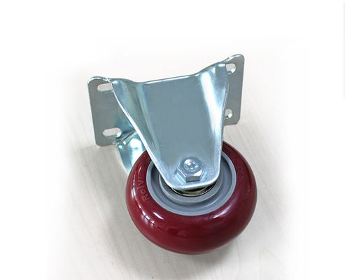 Medium sized double bearing 3-inch high-strength polyurethane PU silent directional wheel logistics handcart shelf industrial casters 5103-86